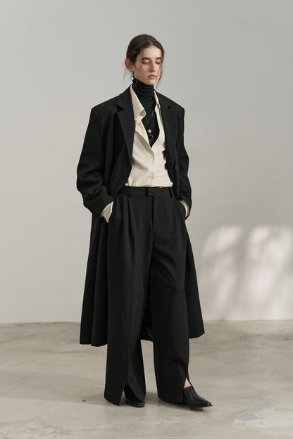 WezelBezel Elongated Suit Jacket - High-End Style