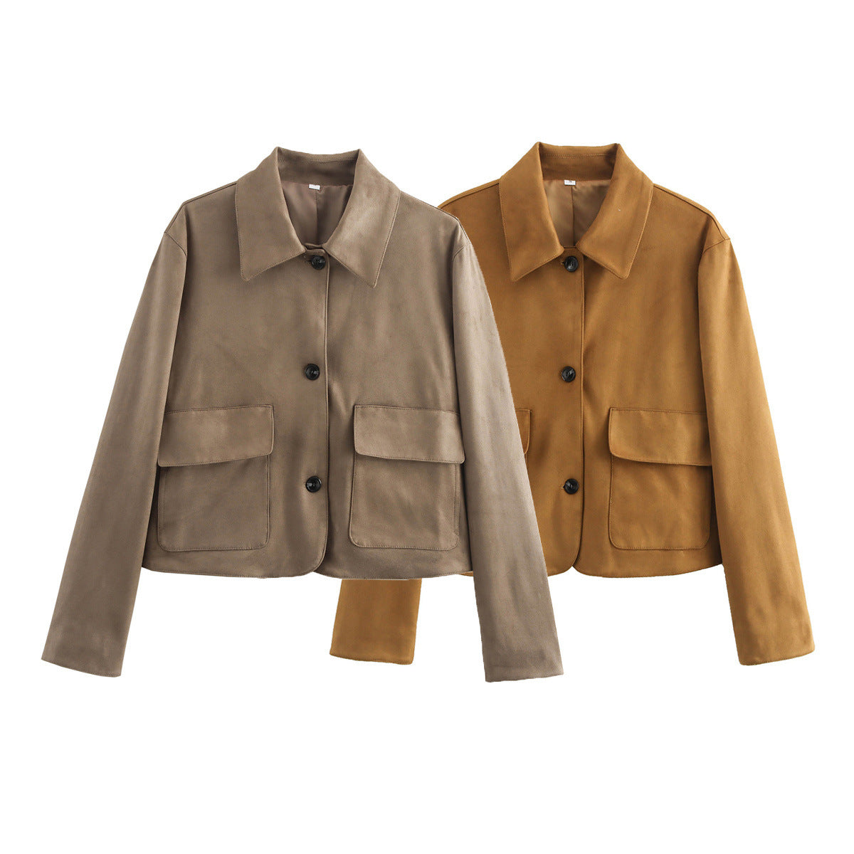 WezelBezel Two-Tone Suede Jacket