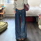 WezelBezel Wide Leg Flared Denim
