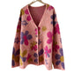 WezelBezel Pink Knit Fall Cardigan
