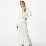 WezelBezel Flared Sleeve Knit Set – Chic & Elegant