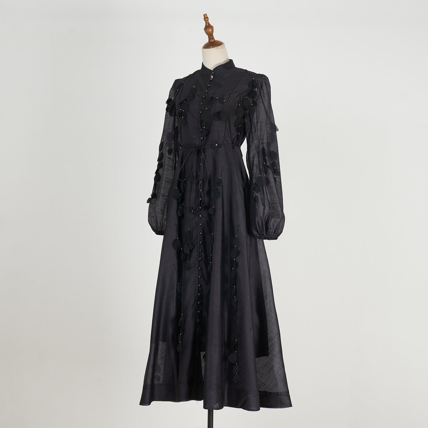 WezelBezel Petal Sleeve Lantern Dress