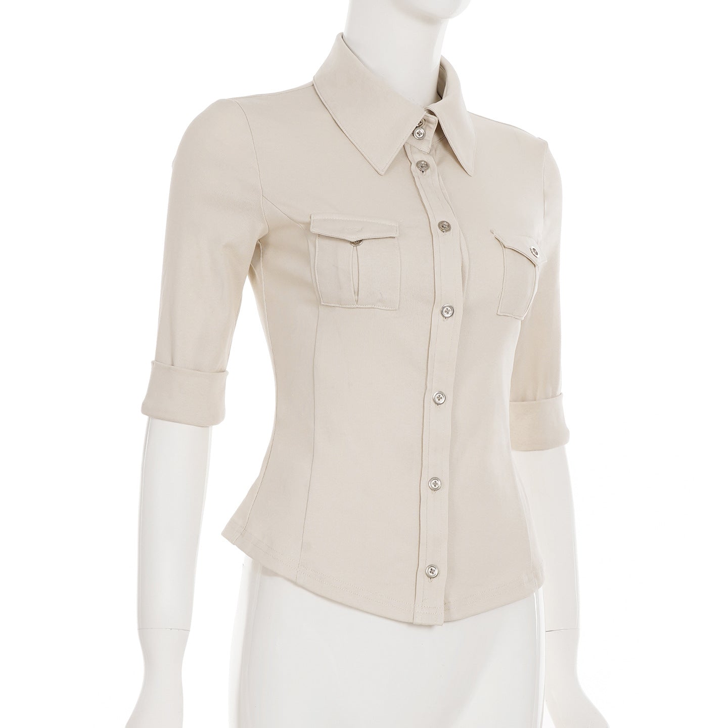 WezelBezel Cinched Collar Shirt