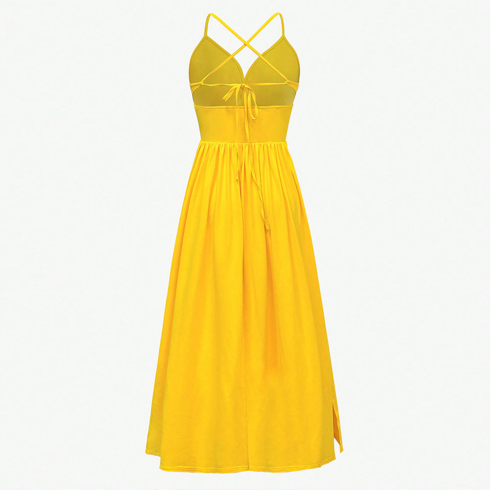 WezelBezel Casual Vacation Dress - Solid Color