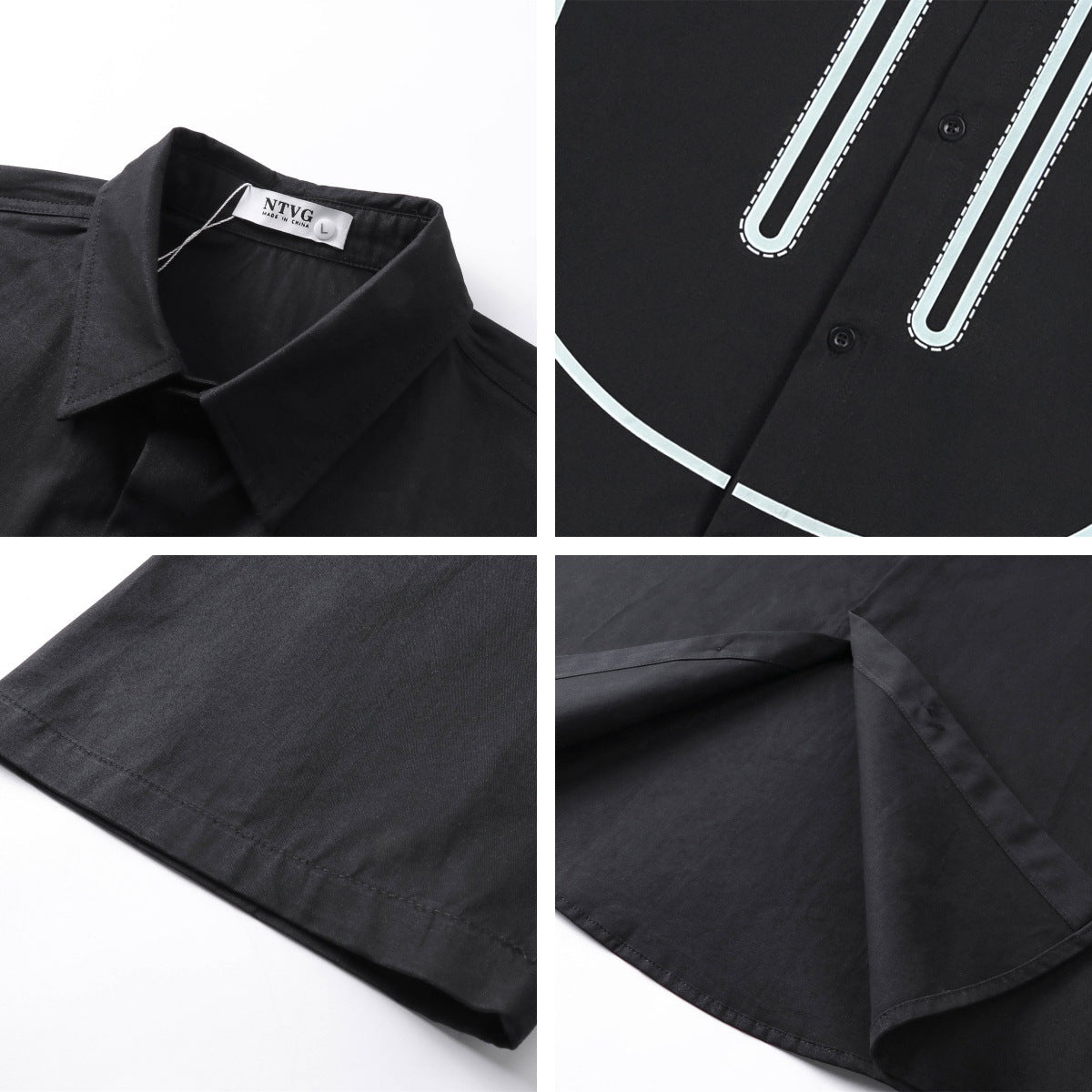 WezelBezel Smiley Face Button Shirt