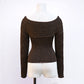 WezelBezel Slim Fit Cropped Knit Top