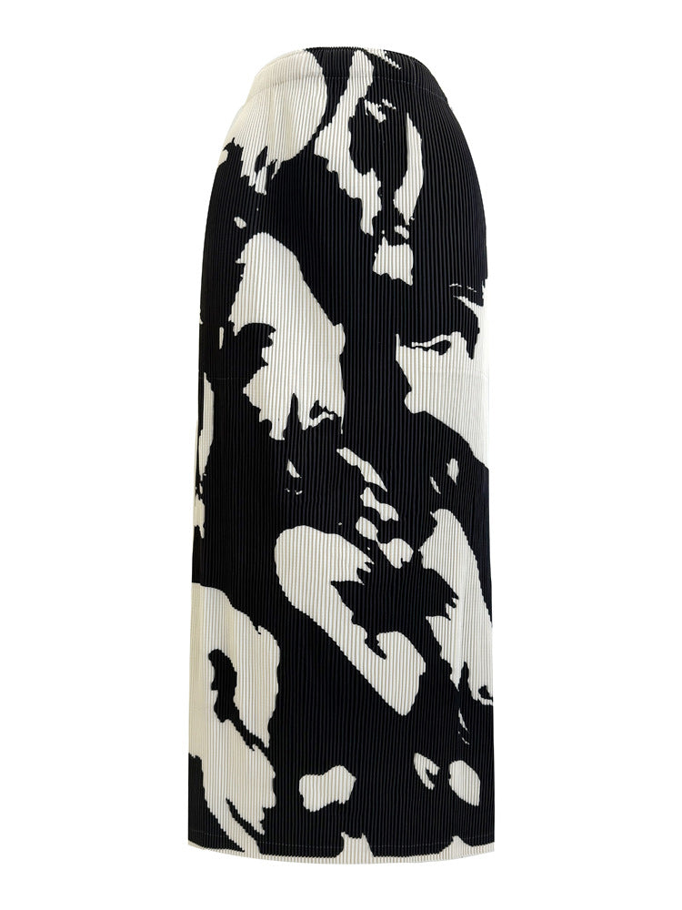 WezelBezel Pleated Midi Skirt – Luxe