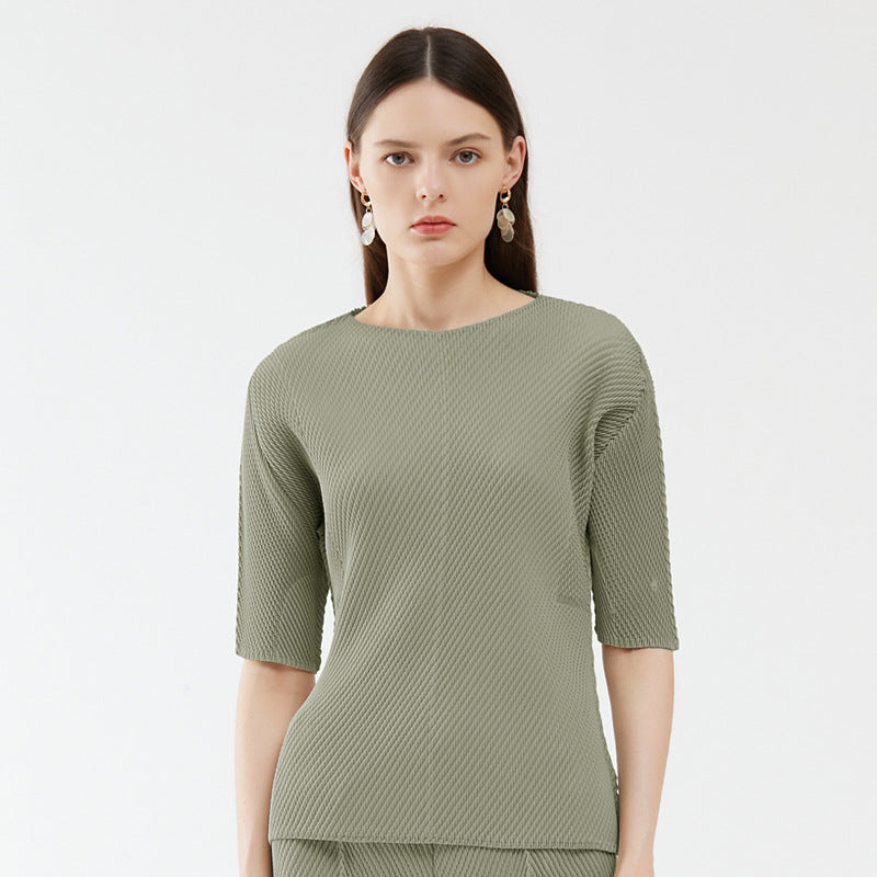 WezelBezel Fish Scale Pleated Top - Niche Style