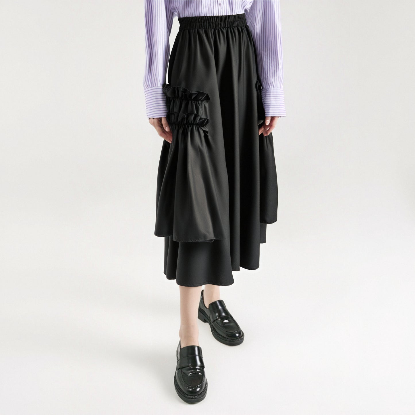 WezelBezel Elastic Waist Skirt - Irregular Style