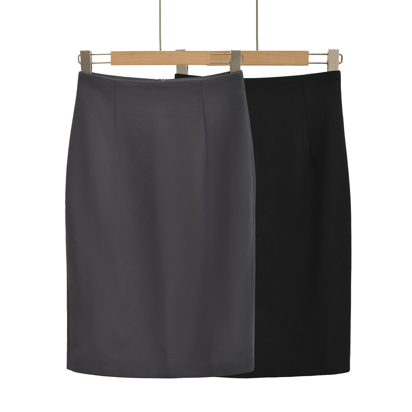 WezelBezel Slit-Front Midi Skirt