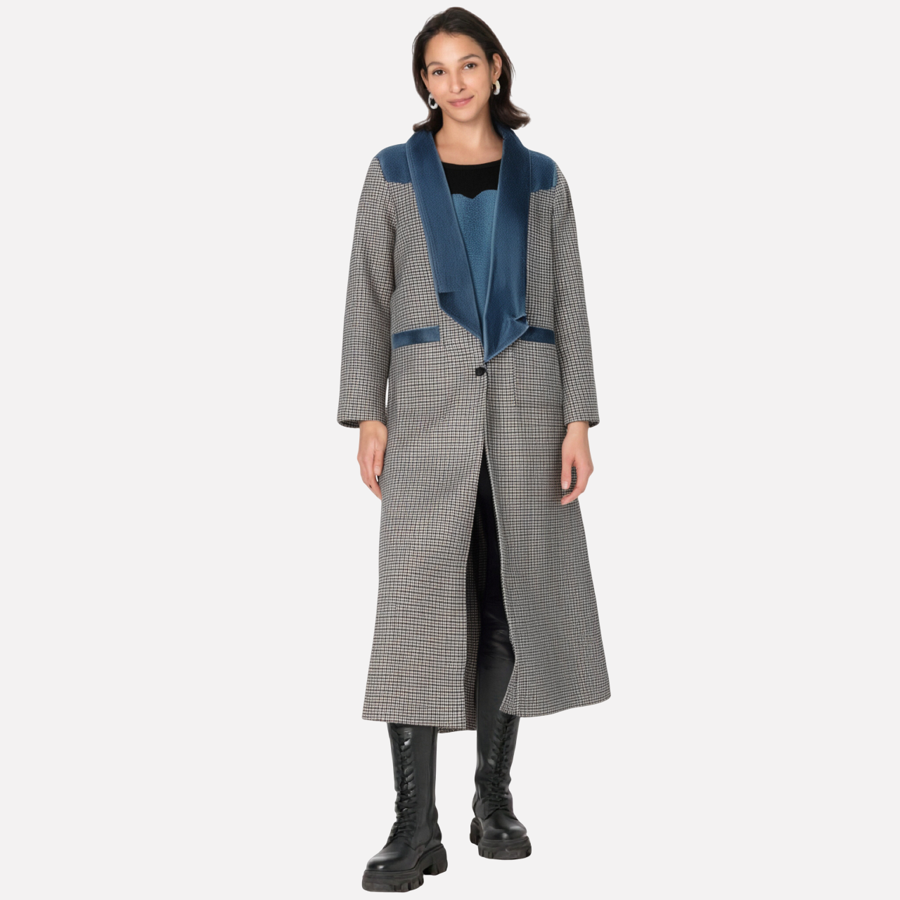 WezelBezel Plaid Windbreaker - Large Lapel Style