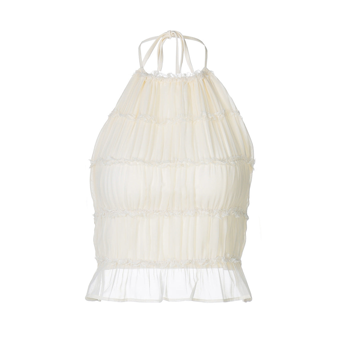 WezelBezel Backless Tie Crop Top