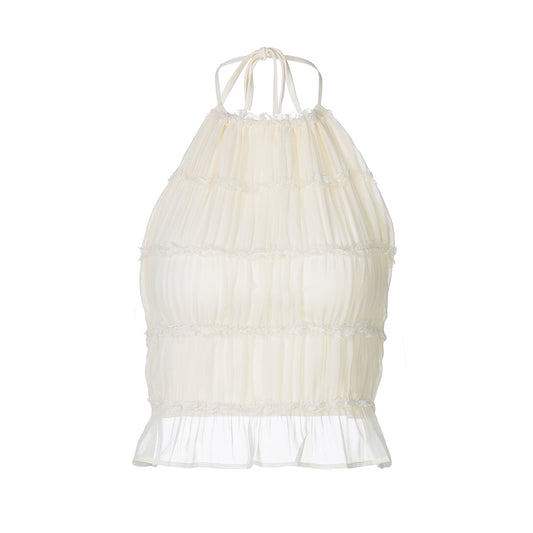 WezelBezel Backless Tie Crop Top