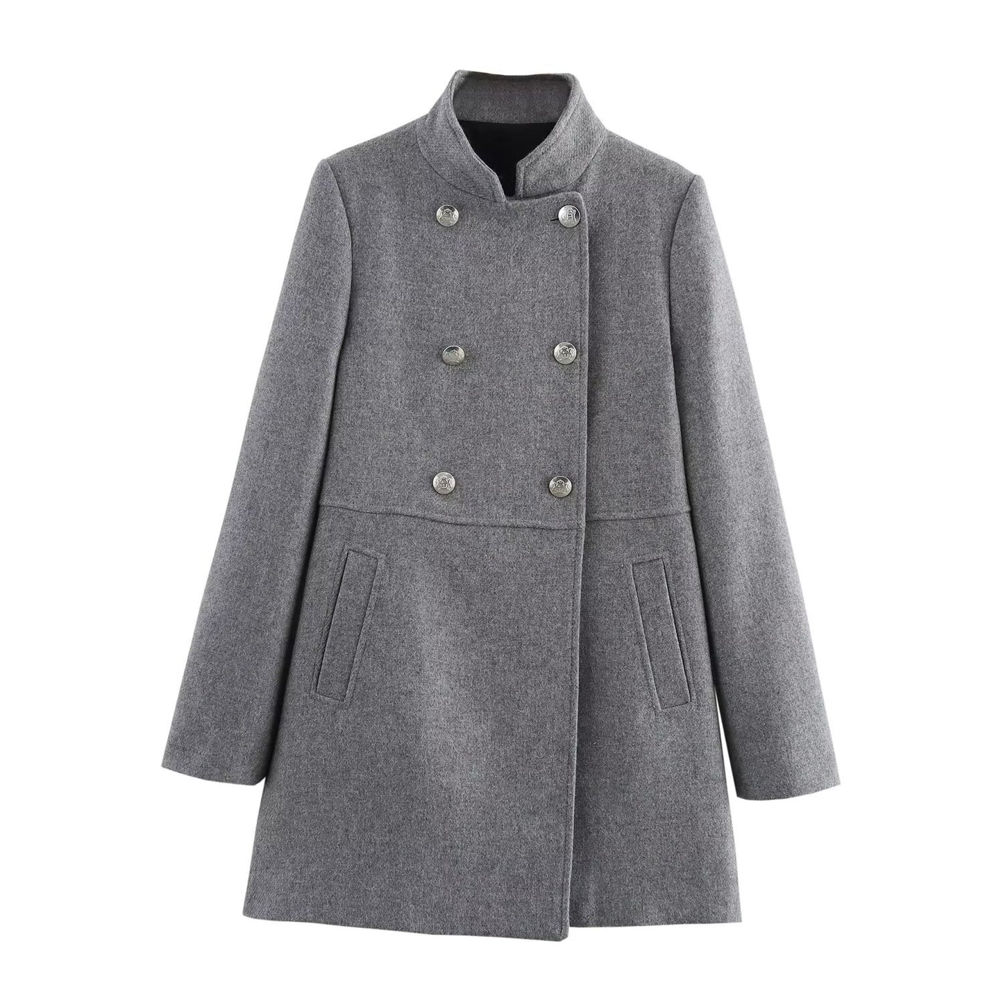 WezelBezel Double Breasted Coat - Fashionable Style