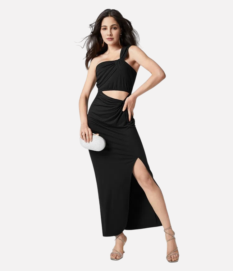 WezelBezel Slanted Cutout Dress