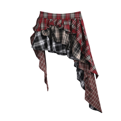 WezelBezel Spicy Girl Short Skirt - Irregular Design