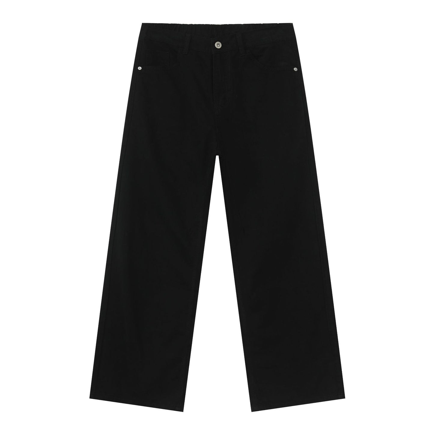 WezelBezel Elastic Waist Denim Trousers