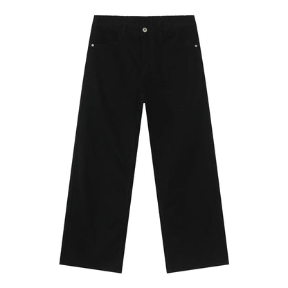 WezelBezel Elastic Waist Denim Trousers