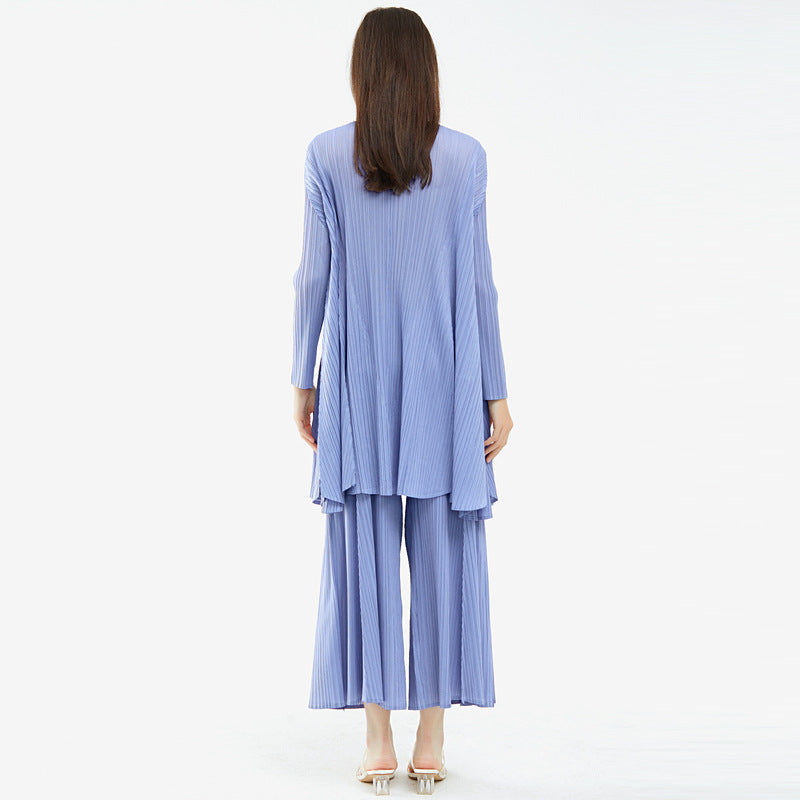 WezelBezel Pleated Suit Set