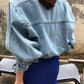 WezelBezel Short Denim Jacket - Casual Style