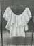 WezelBezel Ruffled Off-Shoulder Blouse
