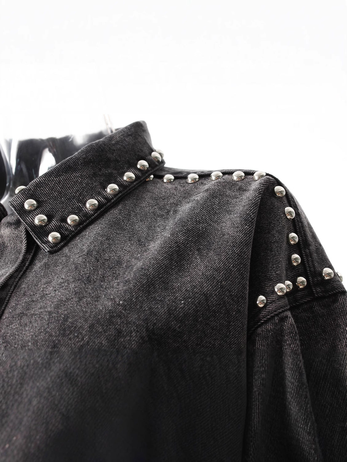 WezelBezel Washed Lapel Denim Shirt