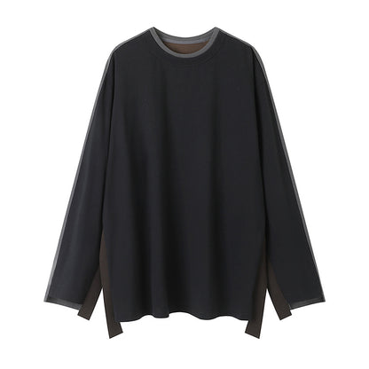 WezelBezel T-shirt Top - Contrasting Color Style