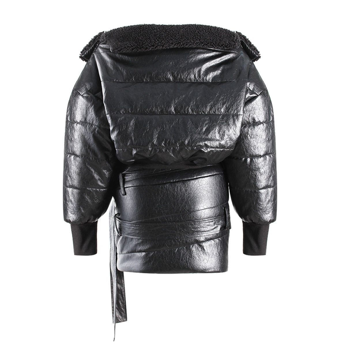 WezelBezel Plush Collar Utility Jacket