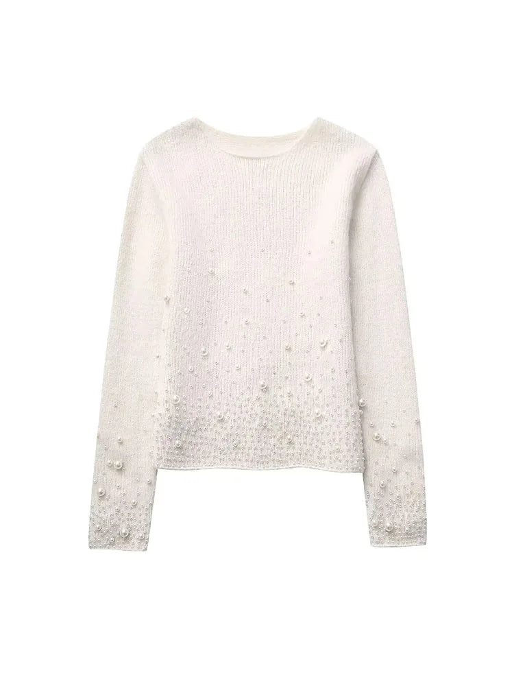 WezelBezel Pearl-Detail Knit Mini Set