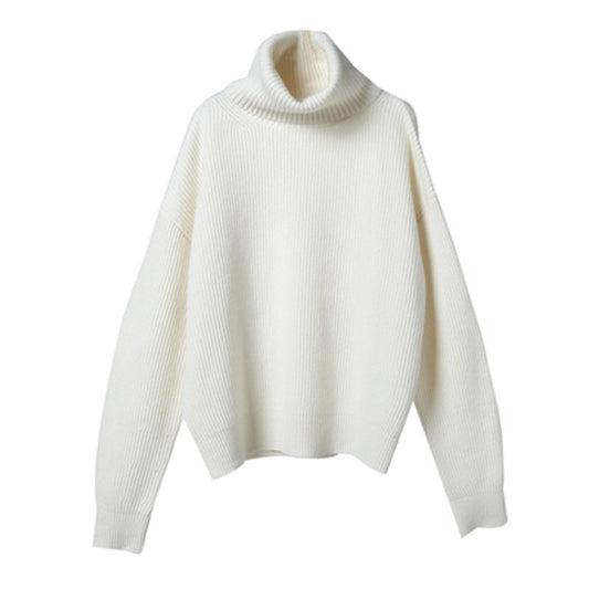 WezelBezel Cozy High-Neck Sweater – Thick, Loose, and Perfect for Layering