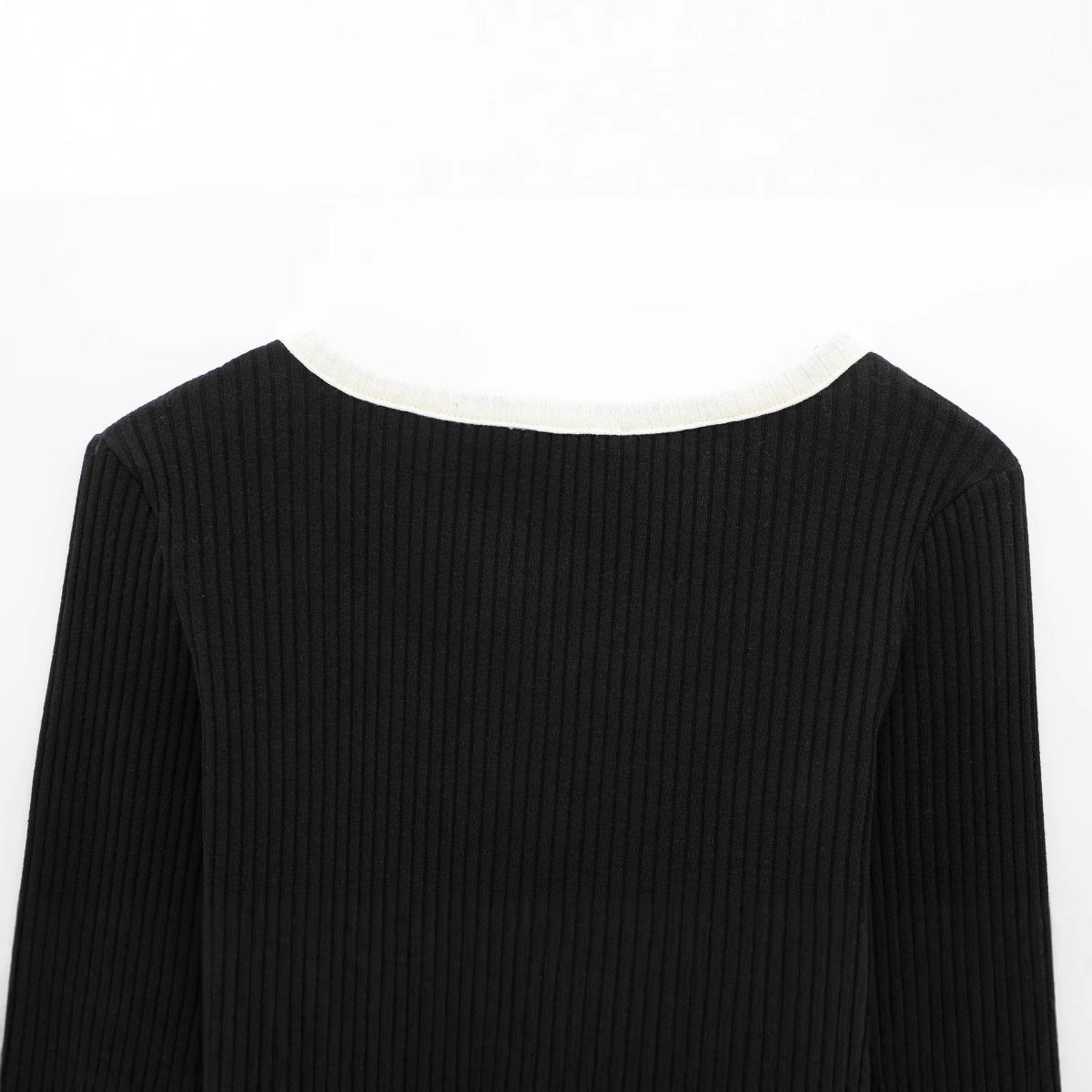 WezelBezel V-Neck Striped Knit Sweater