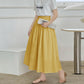 WezelBezel Trumpet Pleated Skirt - Cotton Style