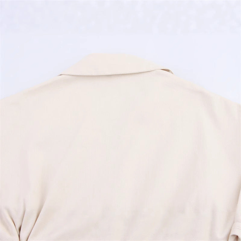 WezelBezel Short Sleeve Denim Dress