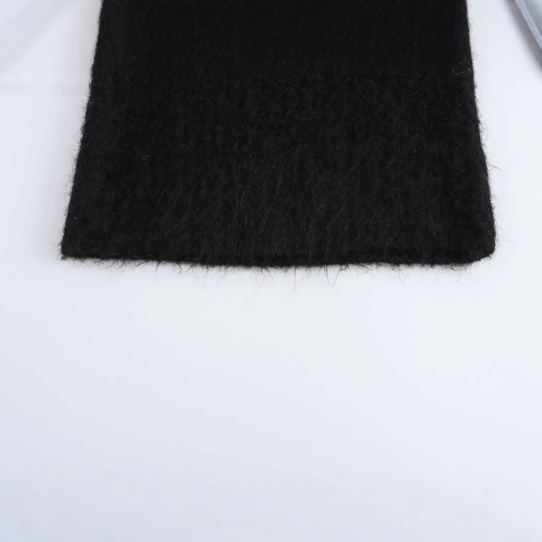 WezelBezel Sheer Bow Knit Top