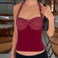 WezelBezel Polka Dot Halter Top