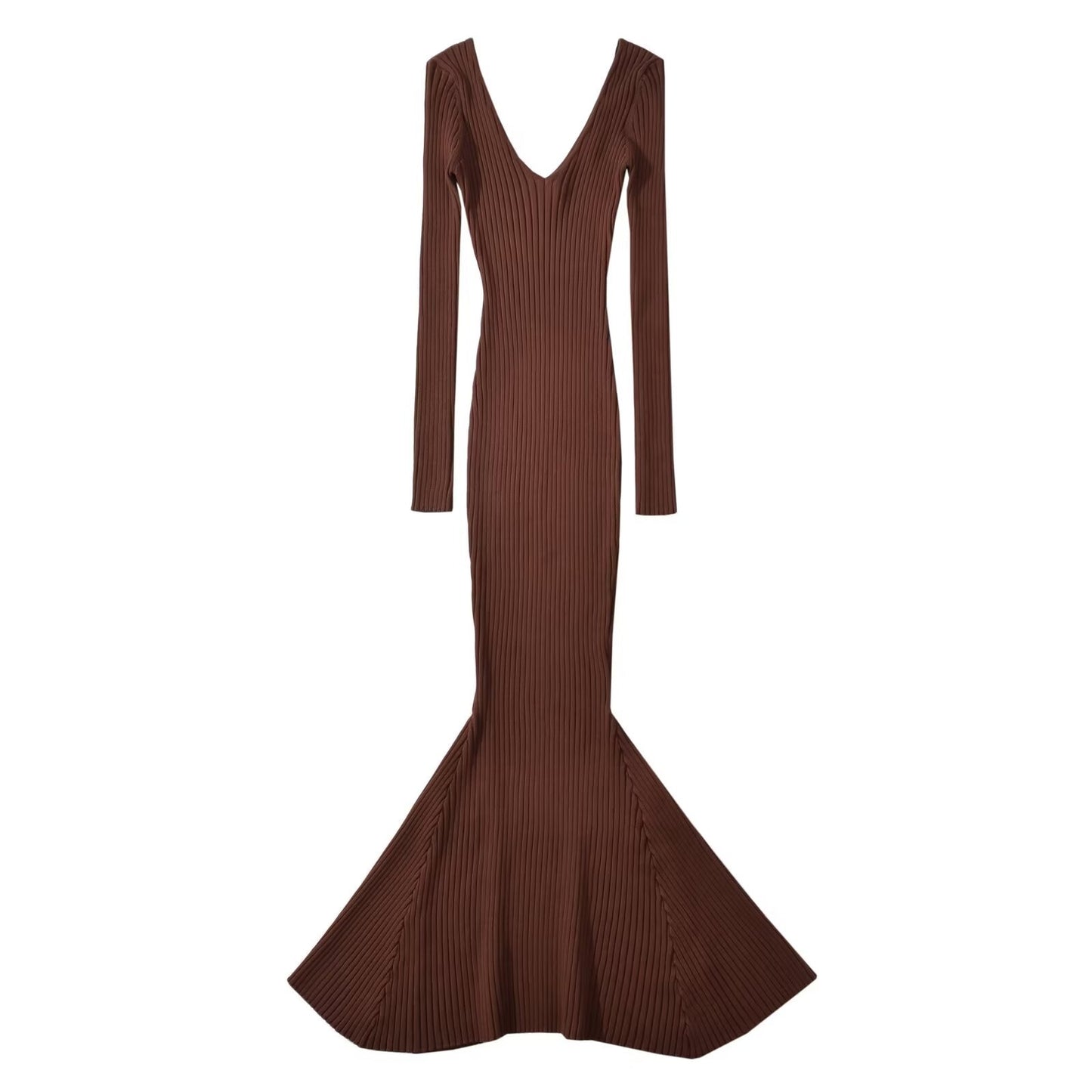 WezelBezel Fish Tail Knitted Skirt - Long Style