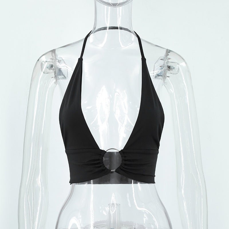 WezelBezel Slim Ribbed Vest Top