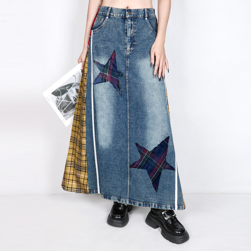 WezelBezel Denim Skirt - A-line Style