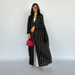 WezelBezel Zebra Print Abaya - Cardigan Style