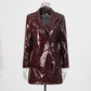 WezelBezel Patent Leather Suit Set