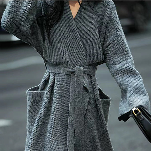 WezelBezel Relaxed Midi Knit Sweater