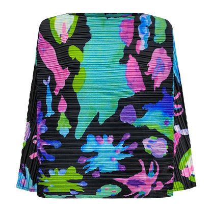 WezelBezel Printed Pleat Long Tee