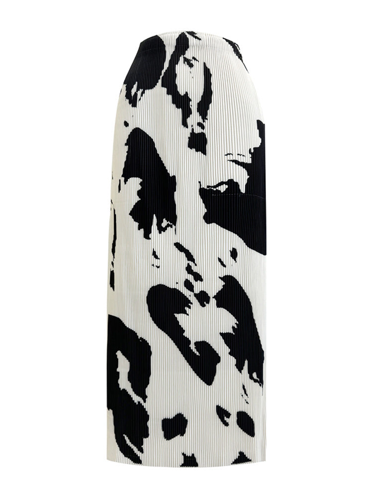 WezelBezel Pleated Midi Skirt – Luxe