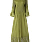 WezelBezel Tassel and Lotus Leaf Dress - Design Style