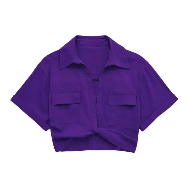 WezelBezel Elastic Linen Shirt - Vintage Style