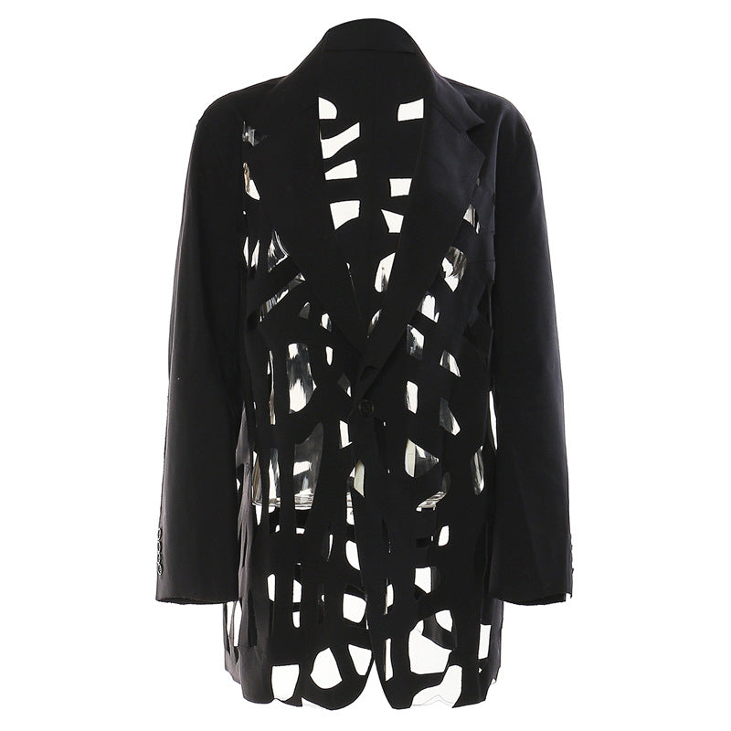 WezelBezel Suit Jacket - Hollow Out Edge Design