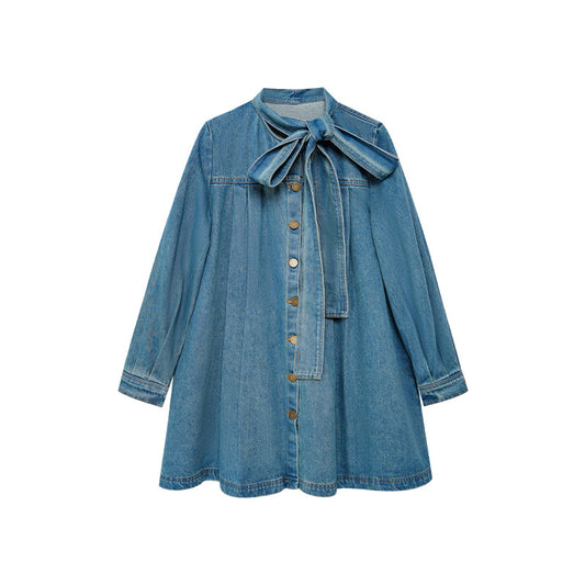 WezelBezel Denim Shirt - Loose Lace Up Style