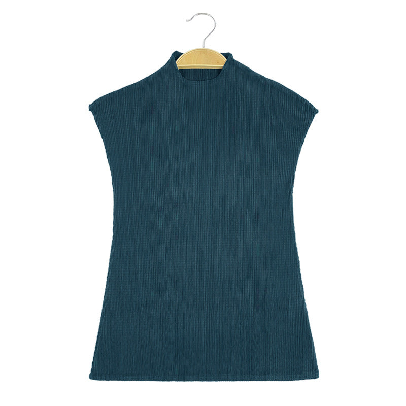 WezelBezel Sleeveless Vest - Half Turtleneck