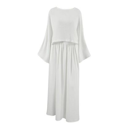 WezelBezel Slit Blazer Skirt Set