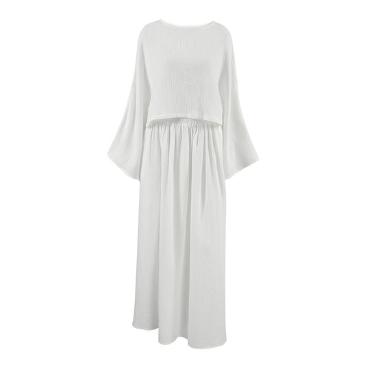 WezelBezel Slit Blazer Skirt Set